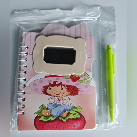 (Pick 1) Strawberry Shortcake Mini Notebook with Pen - Picture 3 of 11